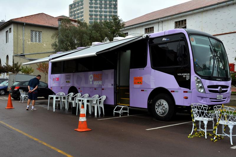 Região receberá Ônibus Lilás para acolhimento de mulheres vítimas de violência doméstica.